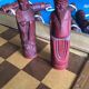 Wooden chess set from the 1960s, dimensions: length - 47.5 cm -