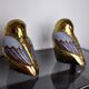 Pair of brass owls Serre livres, Italy, 1970