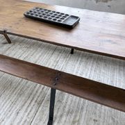 XXL trestle farm table 4m and its benches