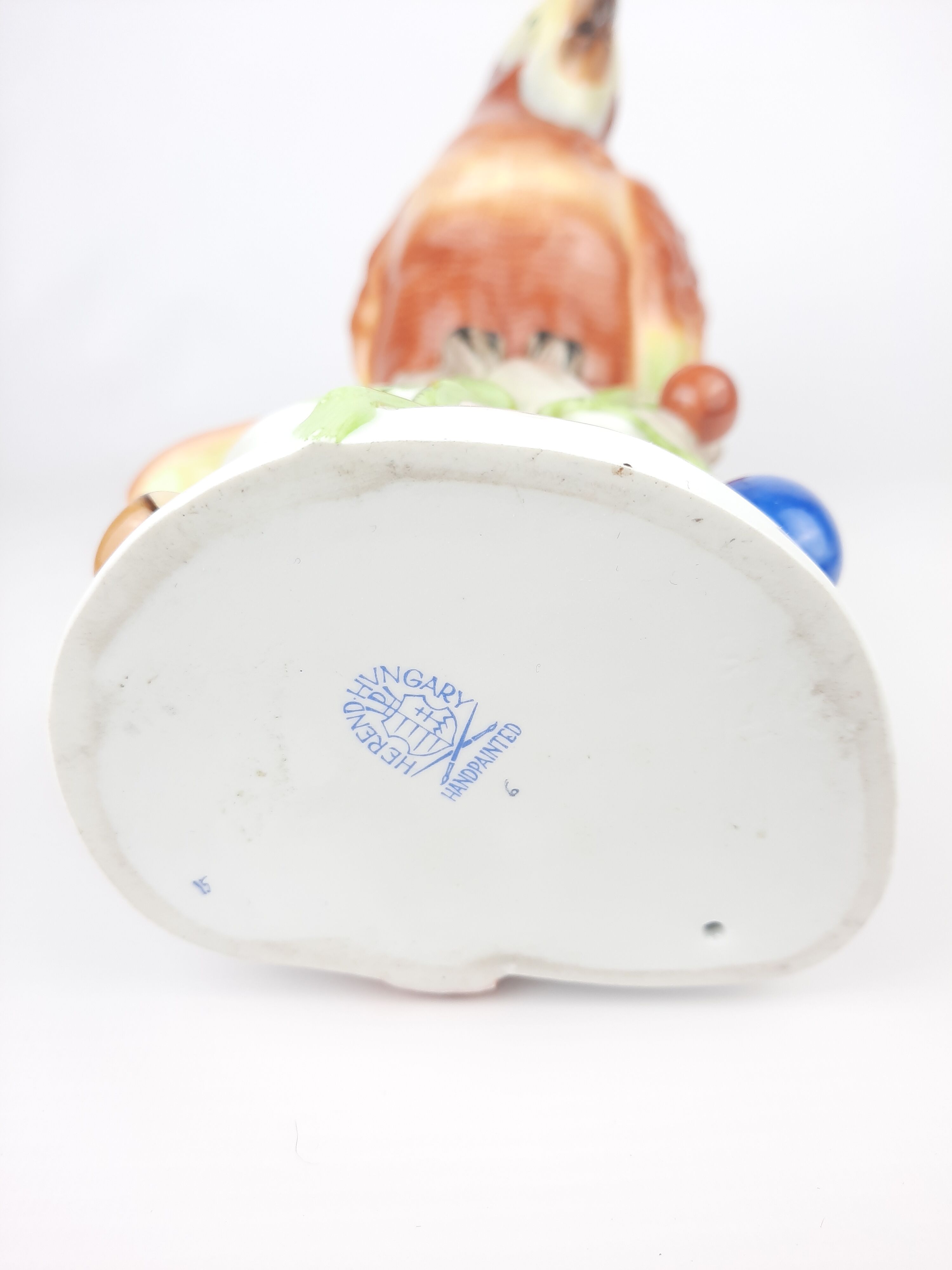 Herend porcelain macaw parrot figurine vintage