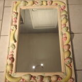 Vintage mirror year 70 80 Decorative Plaster Fruit Decorations