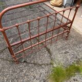 Metal bed with box spring