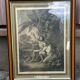Tableau reproduction engraving old The Prayer
