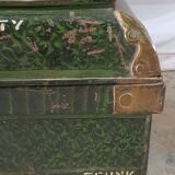 Ancient colonial travel trunk