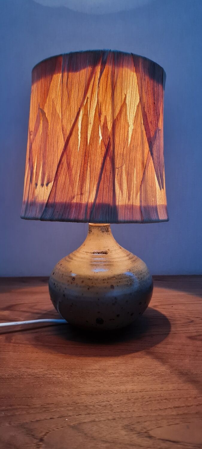 Table lamp in stoneware varnishes berengeville