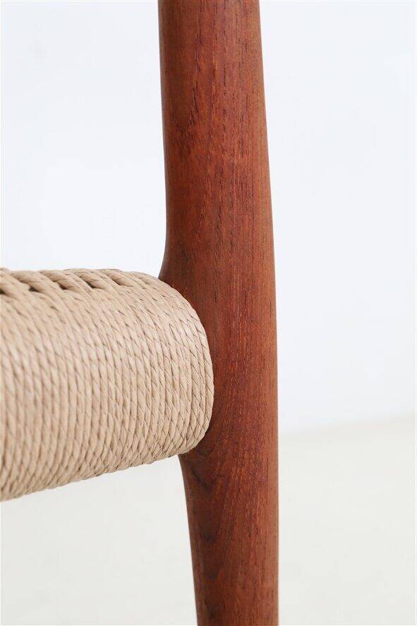 Armchair “#57” by Niels Otto Møller / Teak / Paper cord / Fully restored / 1960s / 1970s / Danish Modern Design