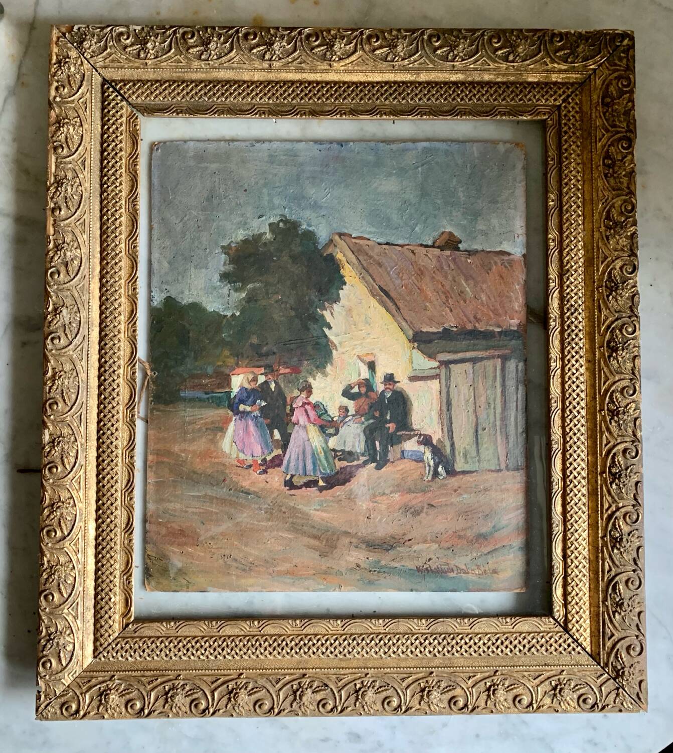 Tableau « un dimanche à la campagne «