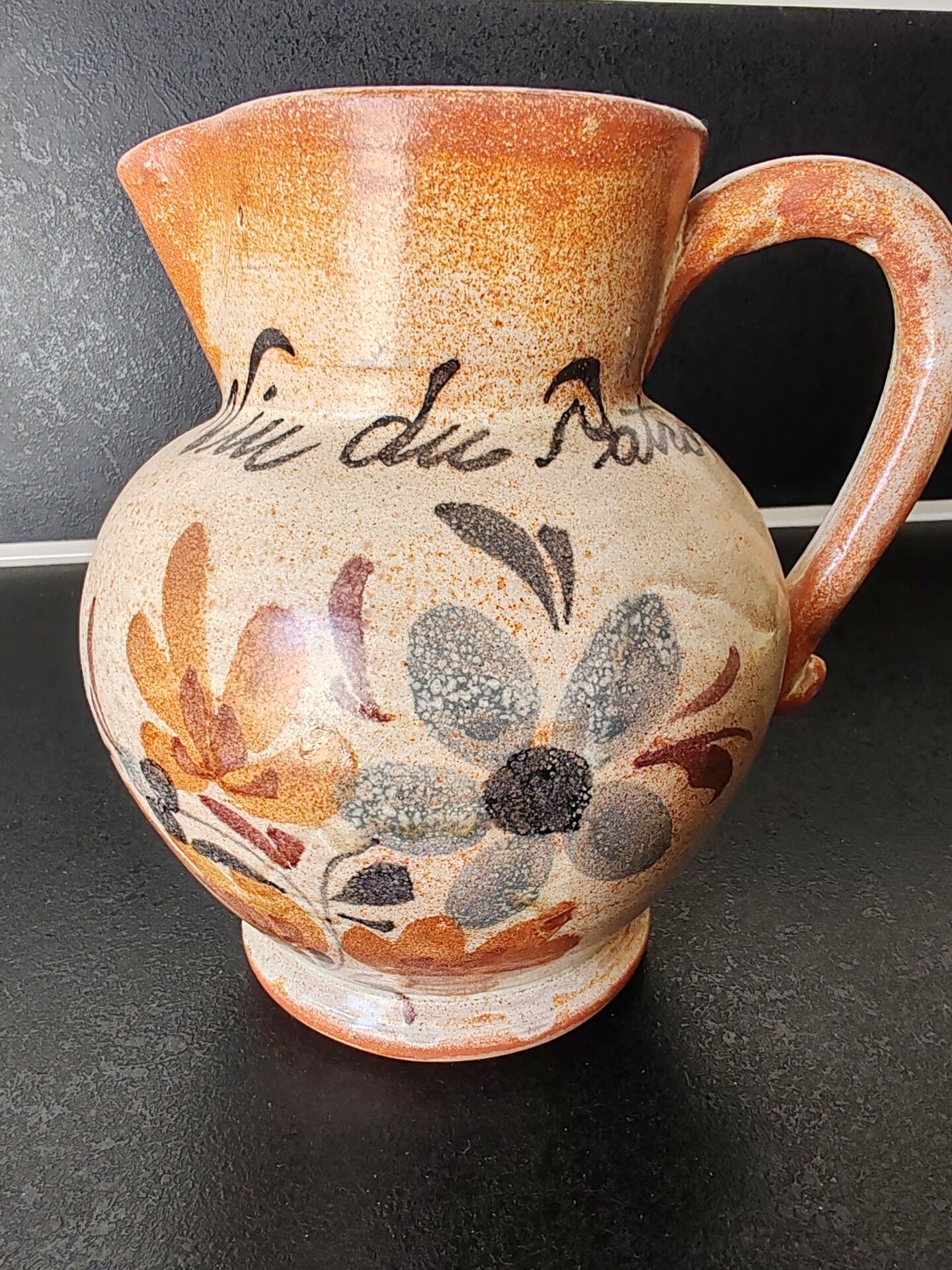 Pichet en grès vin du patron