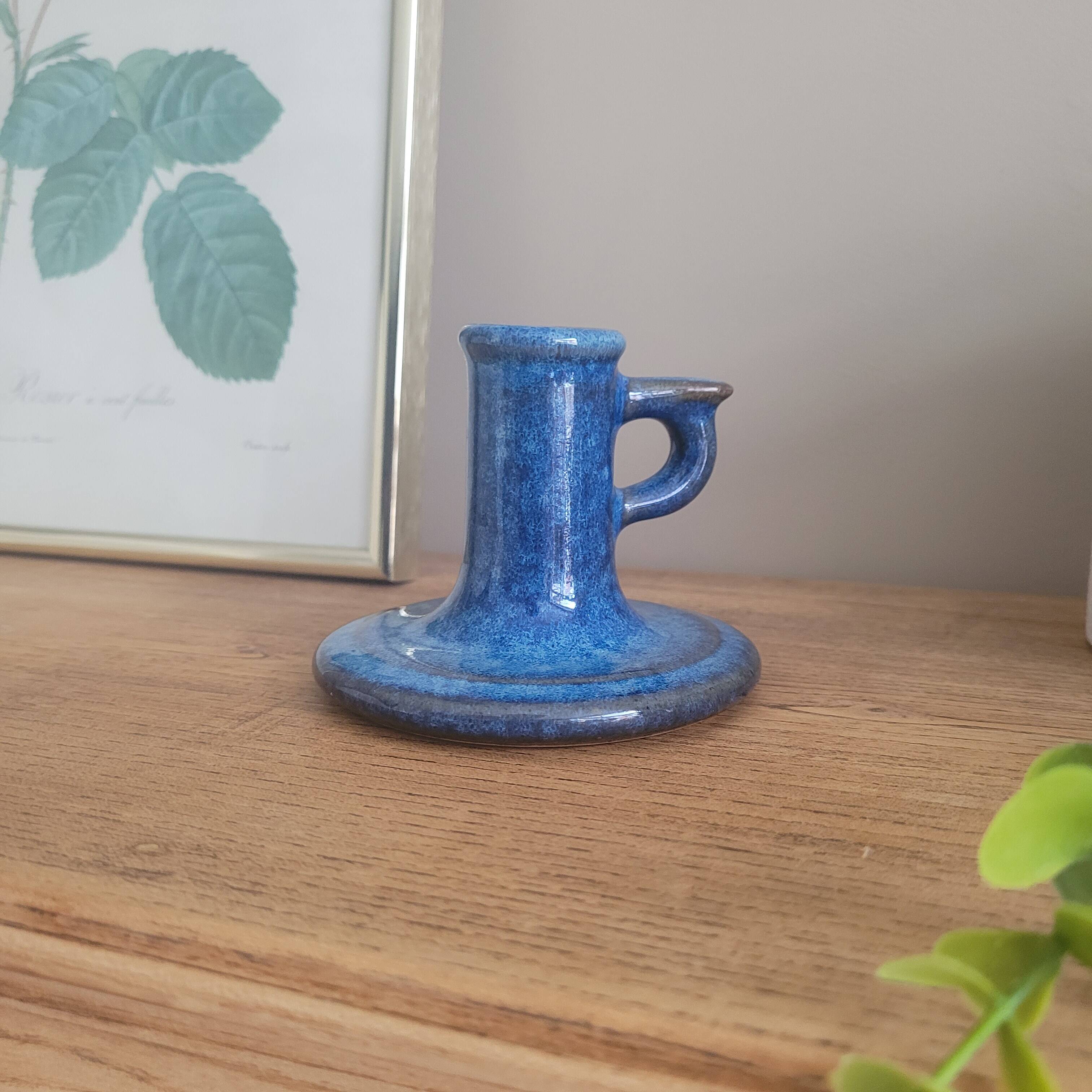 La Redoute x Selency ceramic candle holder 02 blue