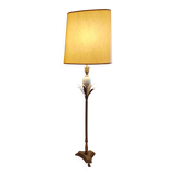 Lampe oeuf d'autruche et ananas style Jansen