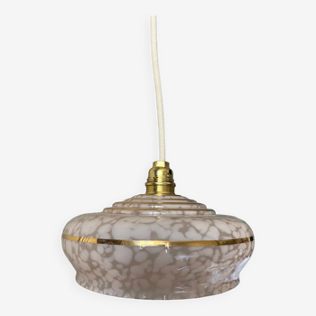 Pendant lamp / reading light in De Clichy glass