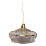 Pendant lamp / reading light in De Clichy glass