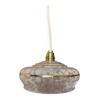 Pendant lamp / reading light in De Clichy glass