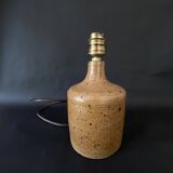 Pyrite ceramic lamp, new 2M fabric cable, 70s lampshade