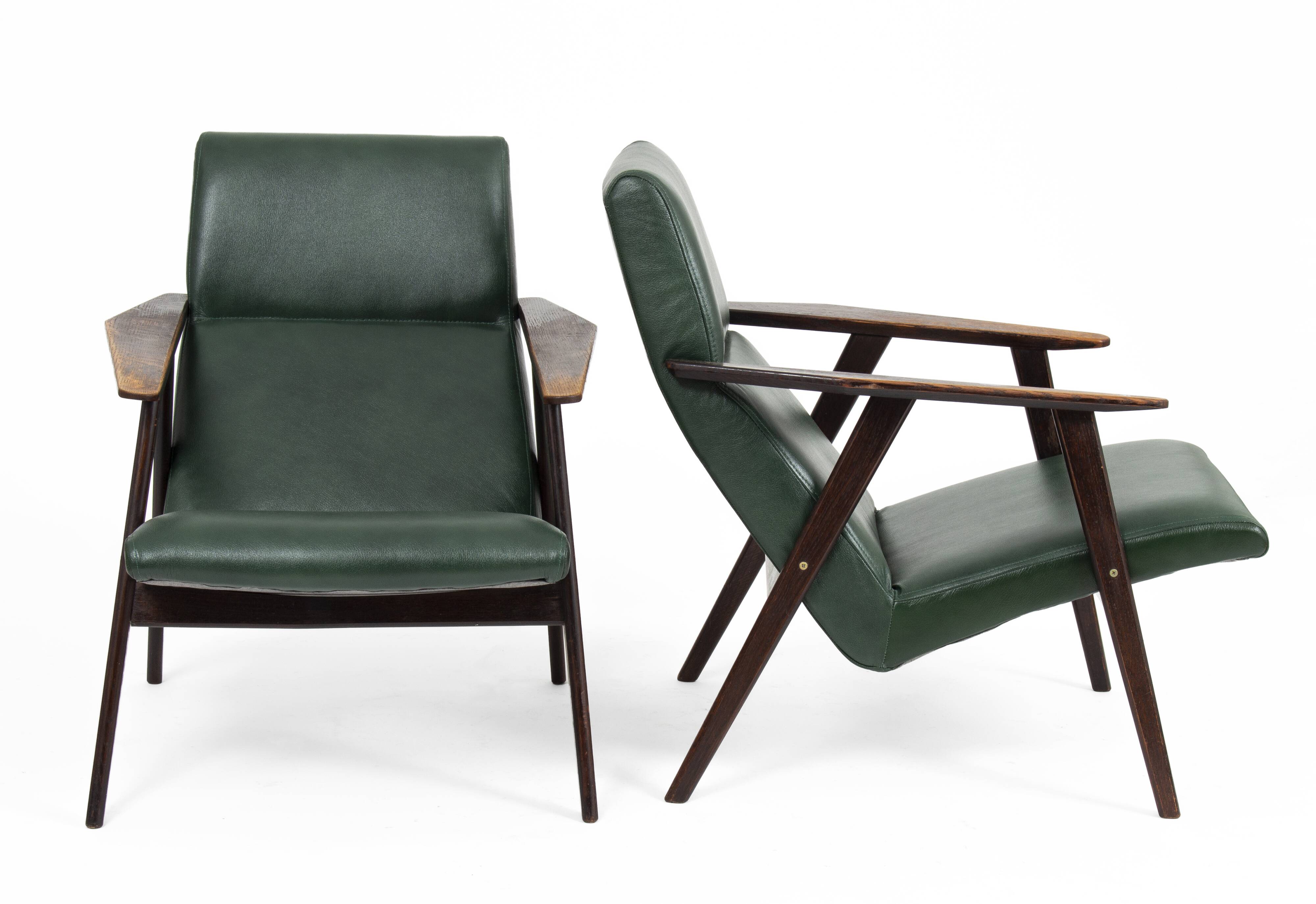 Mid-century Modern Armchairs in pair, ca. 1960 (2 pieces)