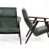 Mid-century Modern Armchairs in pair, ca. 1960 (2 pieces)
