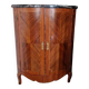 Corner marquetry cabinet