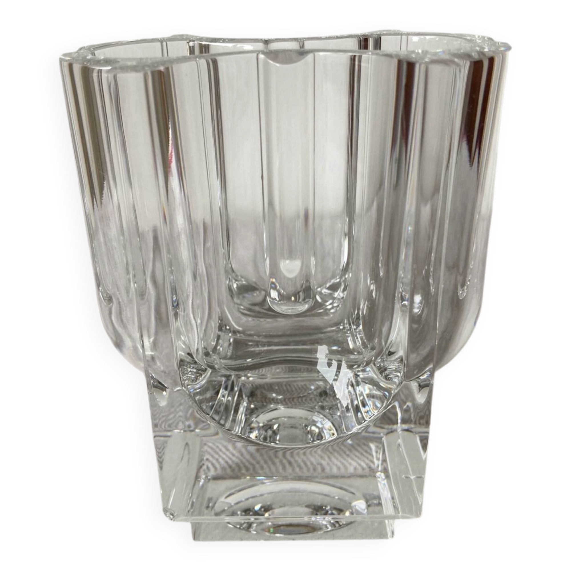 Small crystal vase St Louis, Art Deco