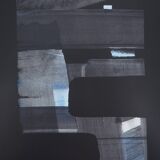 Pierre SOULAGES: Gouache on paper 1973 - Original signed poster