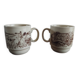 2 cups England farm decor