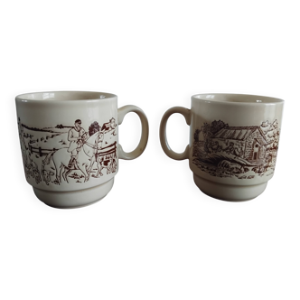 2 cups England farm decor