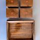 19th century wooden game box