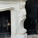 Impressive Louis XV style fireplace in Carrara marble circa 1880