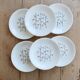 6 vintage flat plates from Gien, model Marie-Claire.