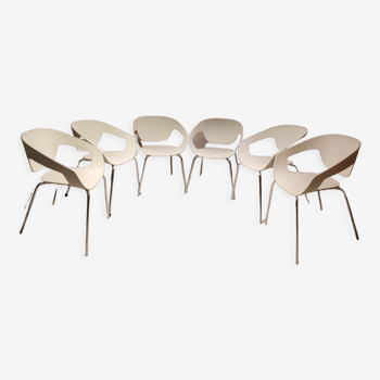 6 Luca nichetto chairs for Cassamania Italy