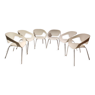 6 Luca nichetto chairs for Cassamania Italy