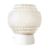 Lampe à poser en verre ambré
