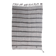 Striped Pattern Gray & Black Vintage Kilim Rug, 188x267Cm
