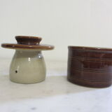 Enamelled stoneware water butter maker