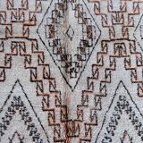 Beni Ourain Moroccan rug white - 190 x 338 cm