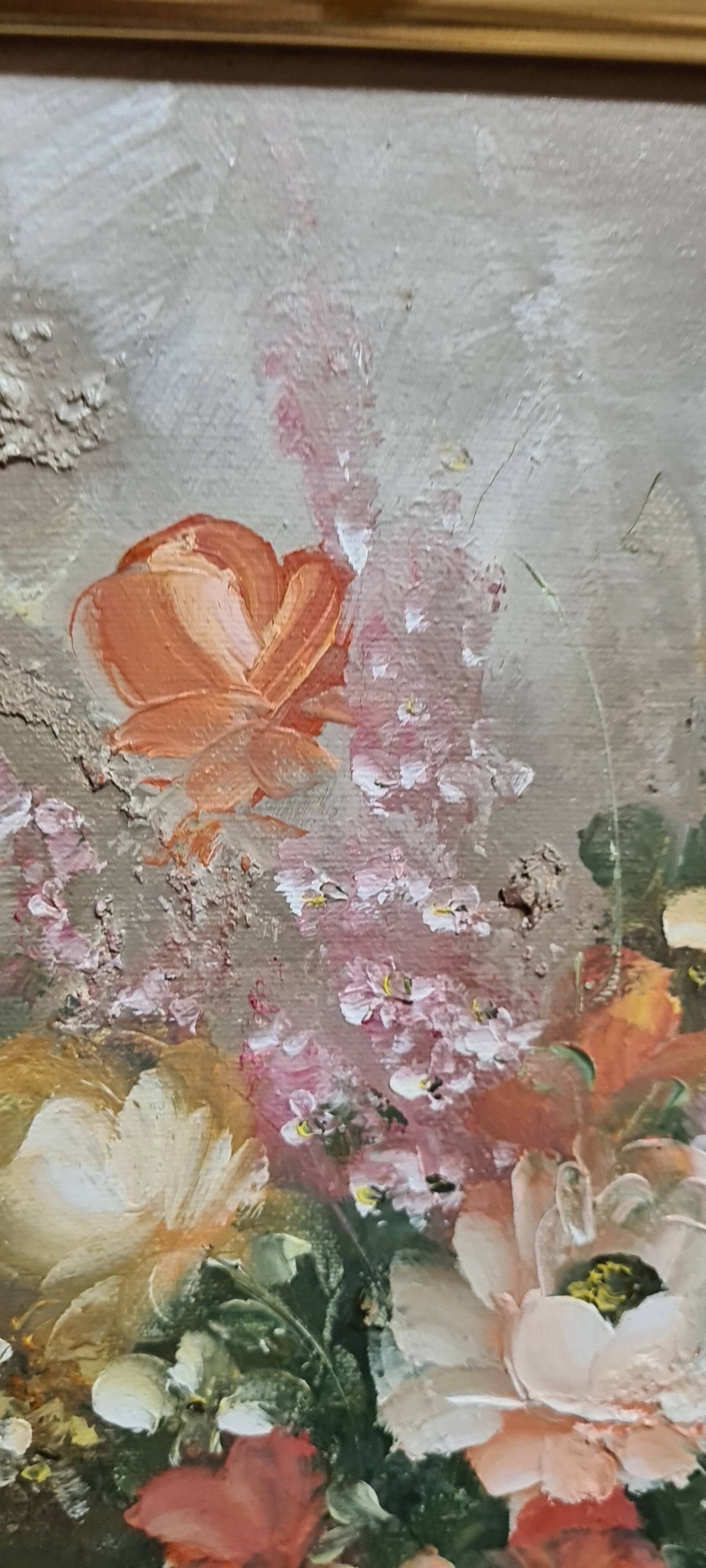 Framed and signed painting by Edmon Sanders