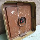 Old factory clock brown wall clock