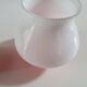 globe suspension light fixture vintage year 70 opaline orange and white