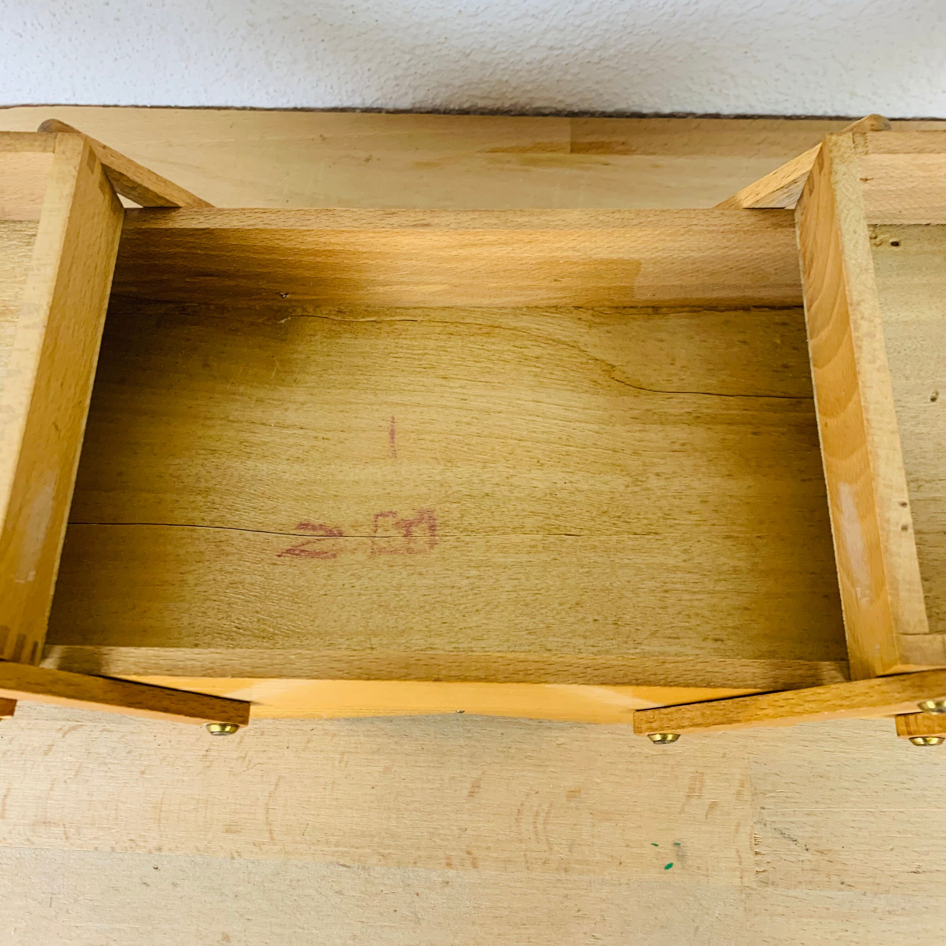Working wooden sewing box 60s