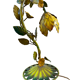 Stylized floral lamp in painted sheet