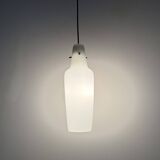 Mid-century grey glass pendant hanging lamp , 1960s Scandinavian