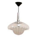 Vintage glass hanging lamp by Peill & Putzler, 1960