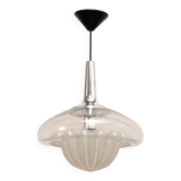 Vintage glass hanging lamp by Peill & Putzler, 1960