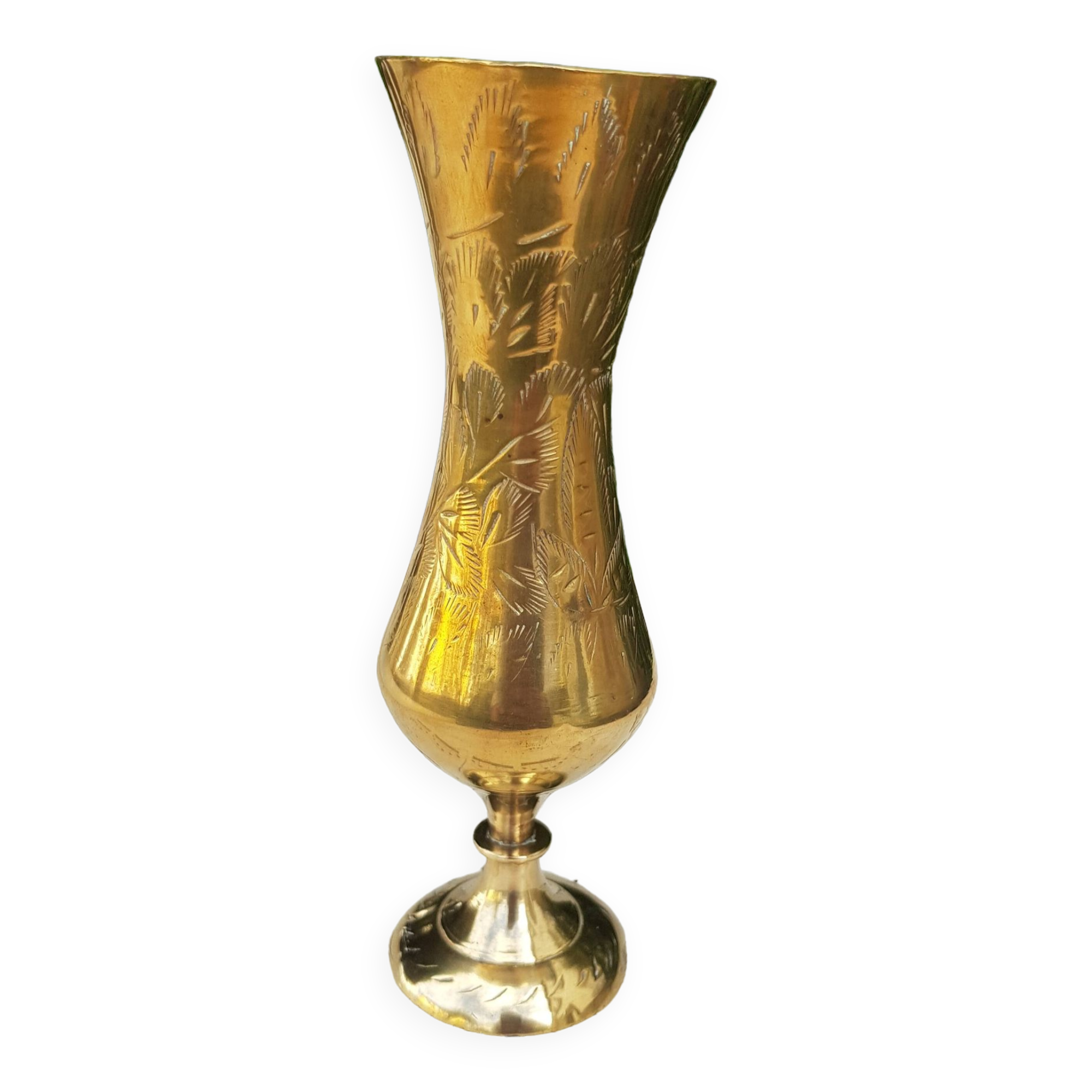Small brass vase