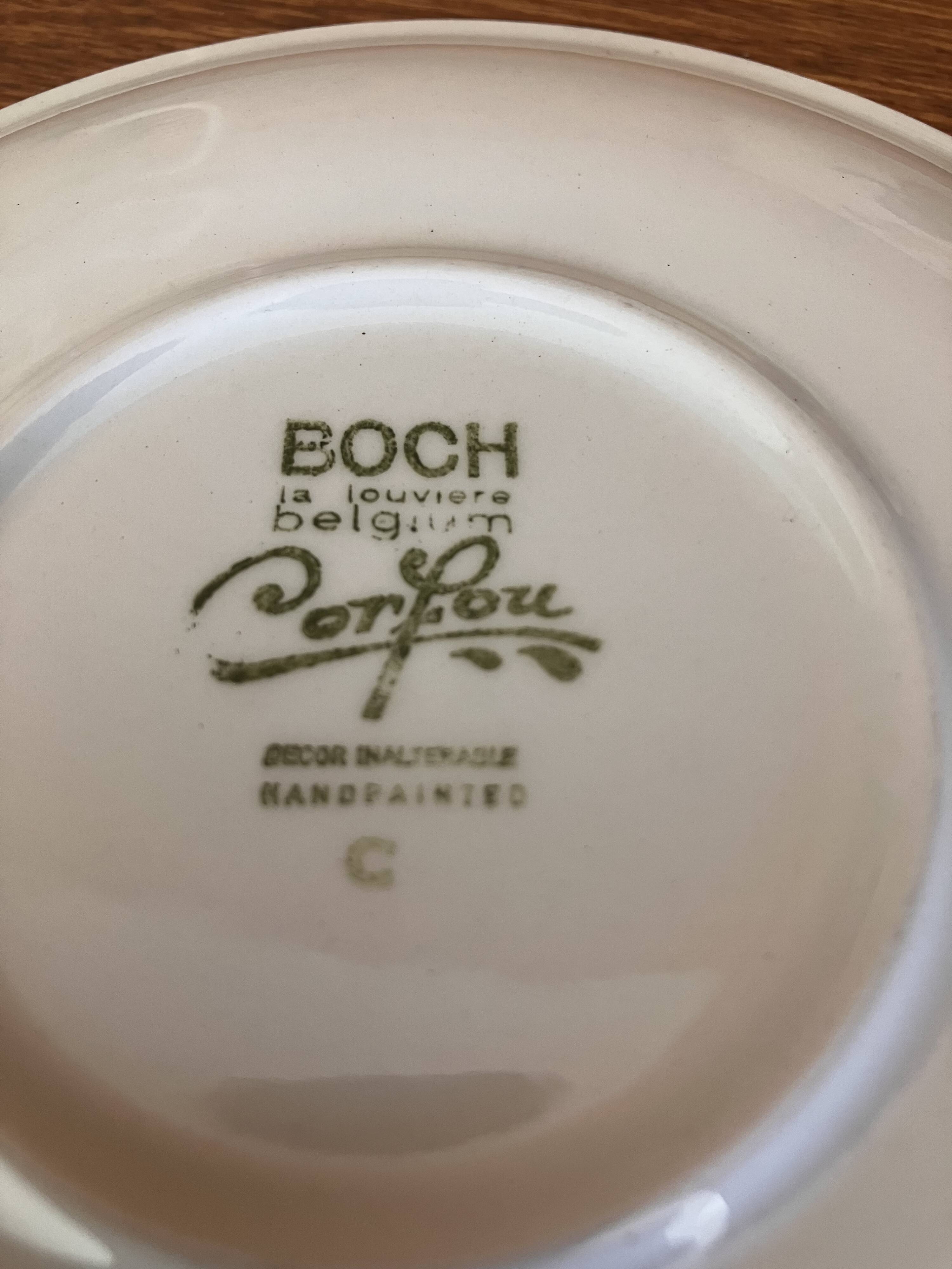 Boch Belgium La Louvière Corfu coffee set