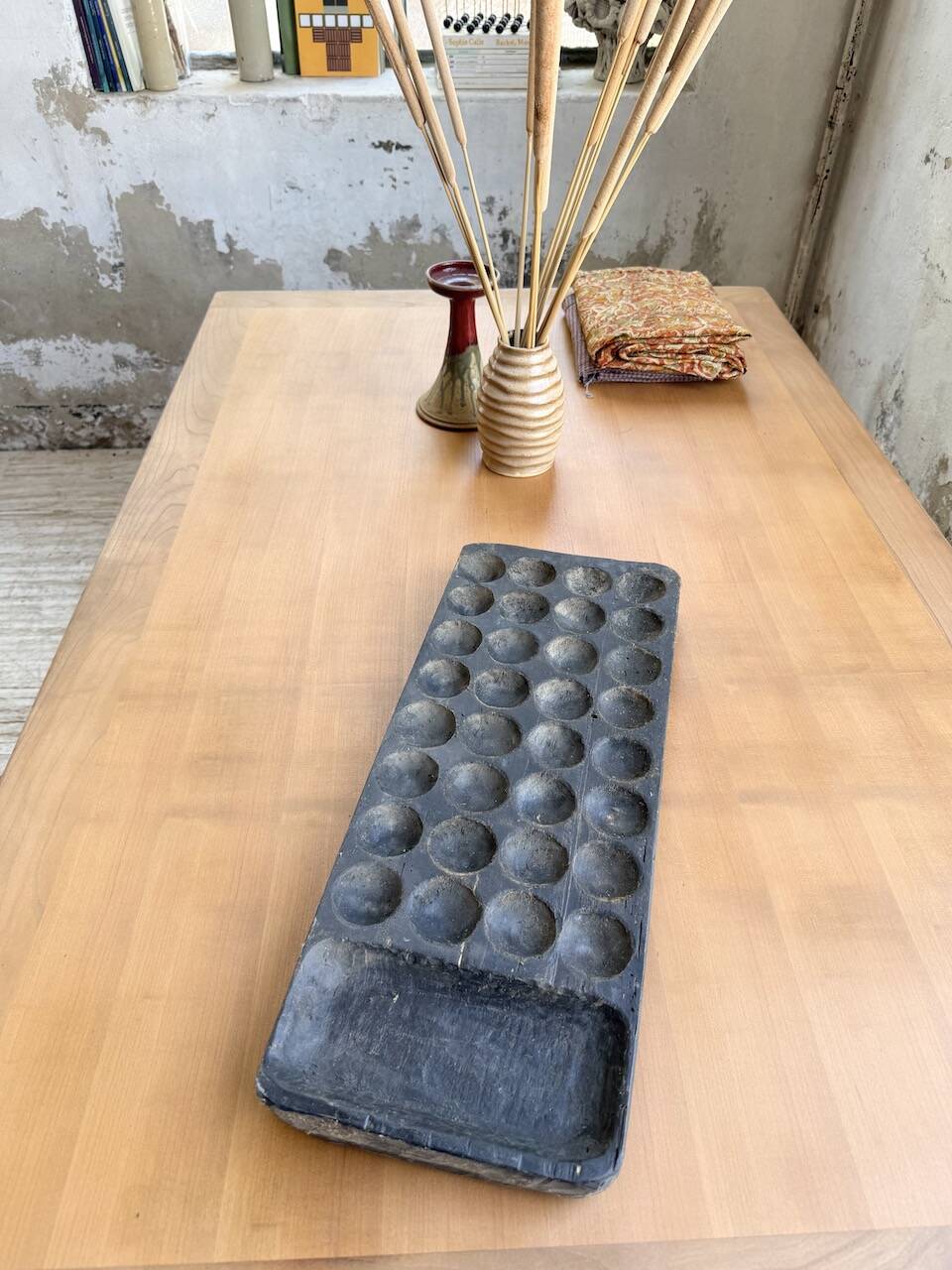 Table de ferme noyer à rallonges 150-250cm