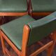 Vintage wooden and leatherette chairs