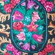 Tapis floral en laine de Moldavie de style bohème - 182×208 cm