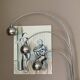 Lily of the valley floor lamp by goffredo reggiani. 1970.
