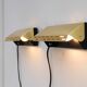 Vintage Brass Wall Sconces Örsjö, Mid-Century Modern Style, circa 1965