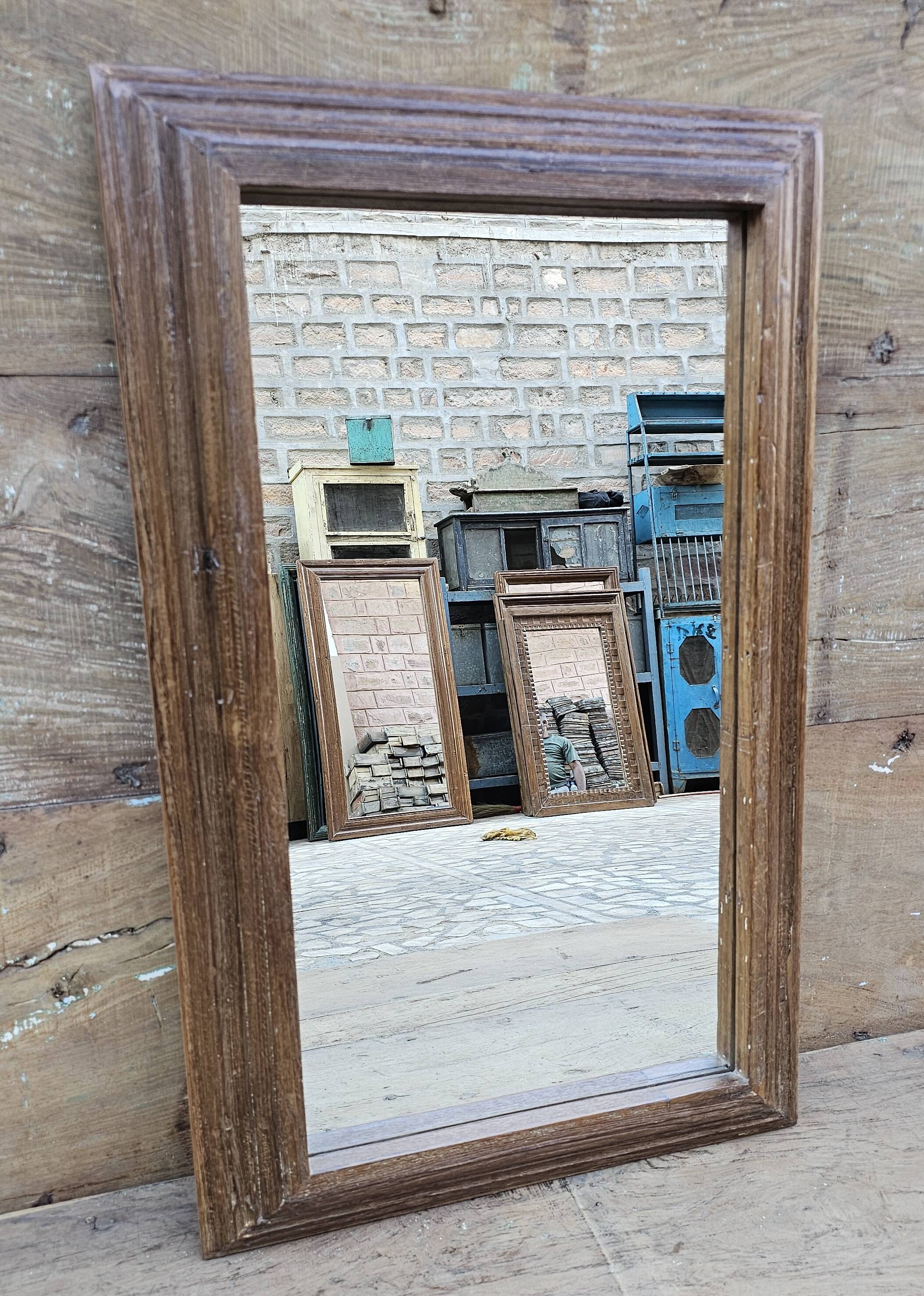 Teak mirror from Burma